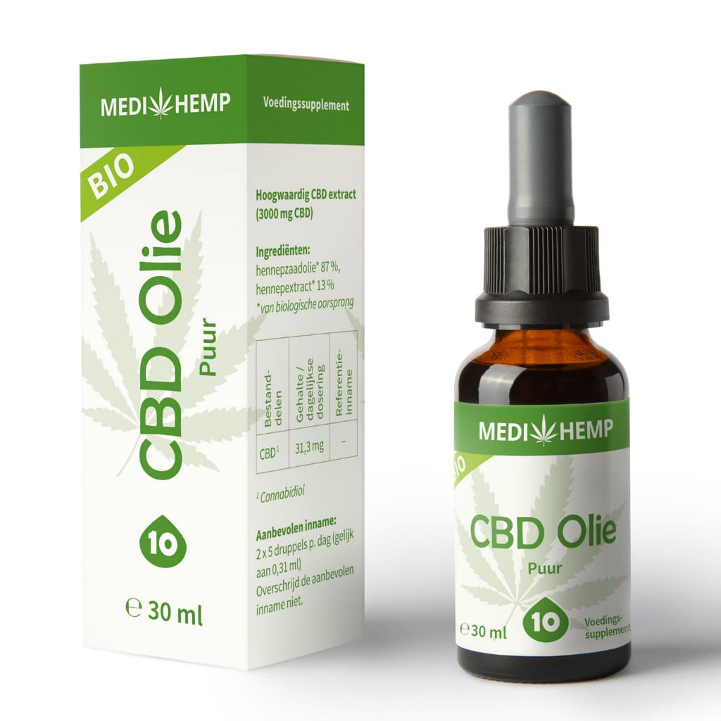 Medihemp Huile de CBD Pure 10% (30ml) 10ml.