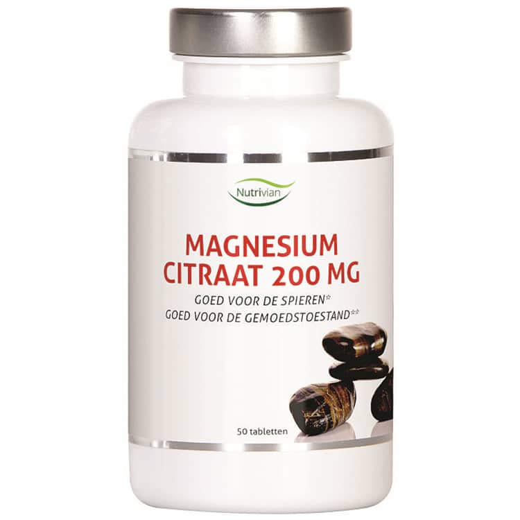 Citrate de Magnésium Nutrivian (100 pièces) 200 mg.