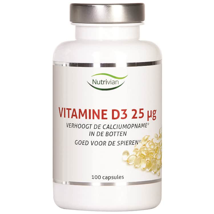 Vitamine D3 Nutrivian (100 pièces) - 25g.