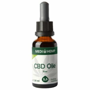 Medihemp Huile de CBD RAW 2,5% (30ml).