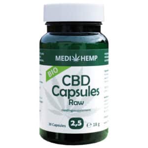 Medihemp en capsules de chanvre CBD.